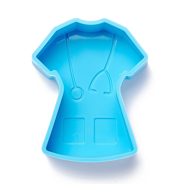 

PandaHall Clothes DIY Decoration Silicone Molds, Resin Casting Molds, For UV Resin, Epoxy Resin Jewelry Making, Deep Sky Blue, 101x86x31mm...