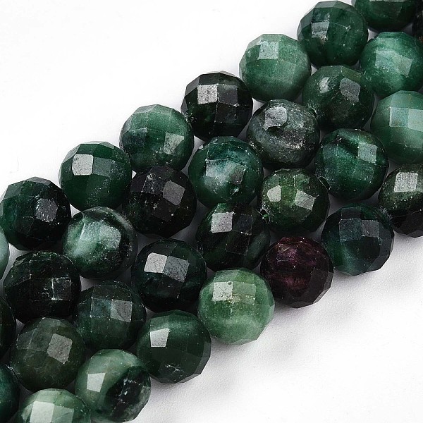 Brins de perles fuchsite naturelles