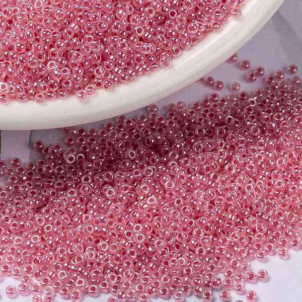 

PandaHall MIYUKI Round Rocailles Beads, Japanese Seed Beads, (RR535) Carnation Pink Ceylon, 15/0, 1.5mm, Hole: 0.7mm, about 27777pcs/50g...