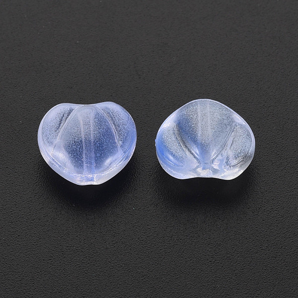 

PandaHall Two Tone Transparent Spray Painted Glass Beads, Heart, Cornflower Blue, 10.5x12x6.5mm, Hole: 1mm Glass Heart