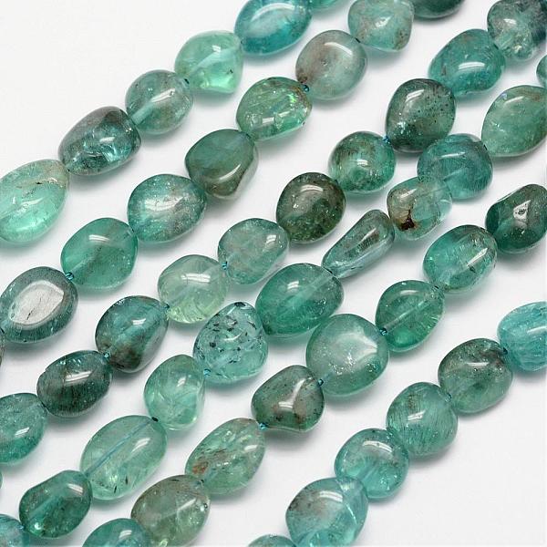 

PandaHall Natural Apatite Bead Strands, Tumbled Stone, Nuggets, 6~12x6~13mm, Hole: 1mm, about 15.74 inch Apatite Nuggets