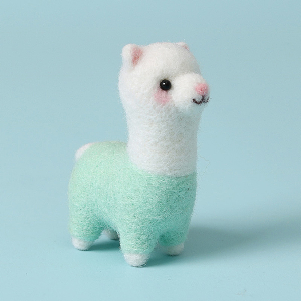 PandaHall DIY Pendant Decoration Needle Felting Kit, with Iron Needles, Foam Chassis & Wool, Iron Eye Pins, Lobster Claw Clasp Strap...