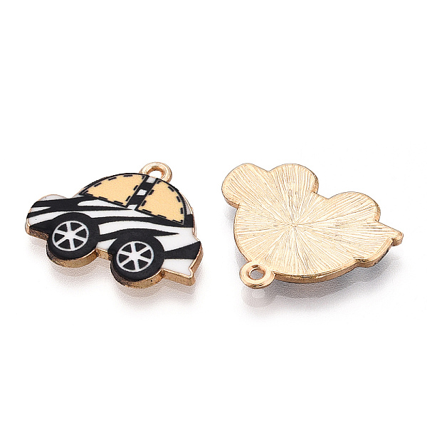 

PandaHall Printed Alloy Pendants, Car Charms, Navajo White, 18.5x22.5x1.5mm, Hole: 1.5mm Alloy Car