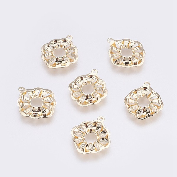 

PandaHall Brass Pendants, Long-Lasting Plated, Rhombus, Nickel Free, Real 18K Gold Plated, 18x15x2mm, Hole: 1mm Brass Rhombus