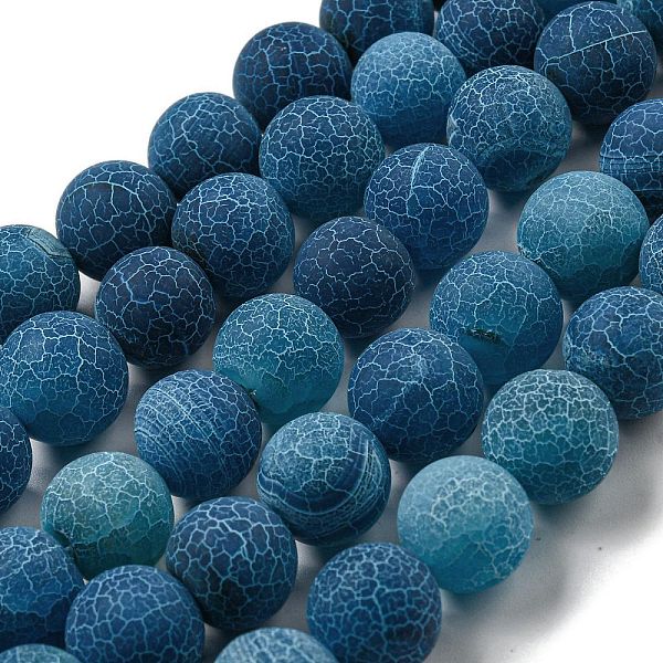 

PandaHall Natural Weathered Agate Beads Strands, Round, Dyed & Heated, Steel Blue, 12mm, Hole: 1.6mm, about 31pcs/strand, 14.76''(37.5cm)...