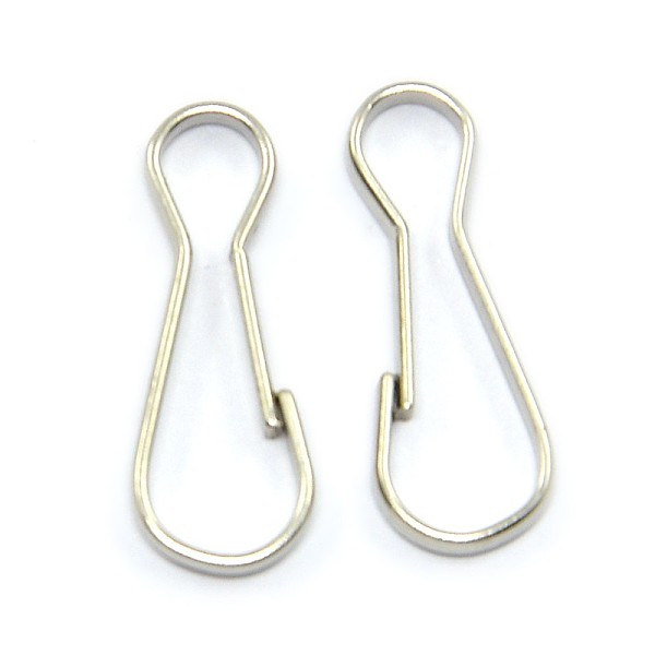 

PandaHall Iron Keychain Clasp Findings, Platinum, 20x8x2mm, Inner Diameter: 19x6mm Iron Others