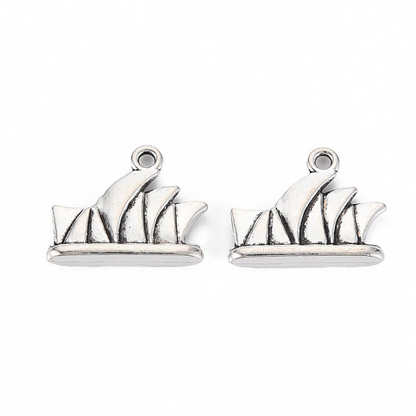 

PandaHall Tibetan Style Alloy Pendants, Cadmium Free & Lead Free, Sail, Antique Silver, 15x19x4mm, Hole: 1.6mm, about 420pcs/1000g Alloy...