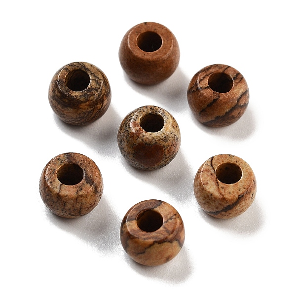

PandaHall Natural Picture Jasper Beads, Barrel, 8~8.4x5~6.6mm, Hole: 2~3.2mm Picture Jasper Barrel