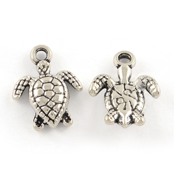 

PandaHall Tibetan Style Alloy Turtle Pendants, Cadmium Free & Lead Free, Antique Silver, 16x12.5x3.5mm, Hole: 1.5mm, about 869pcs/1000g...