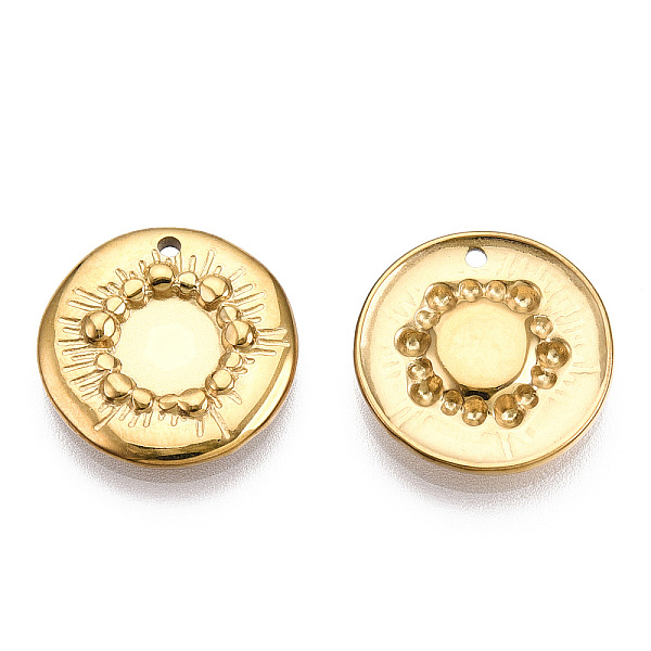 

PandaHall 304 Stainless Steel Pendant Cabochon Settings, Flat Round, Nickel Free, Real 14K Gold Plated, Tray: 6mm, 15.5x2.5mm, Hole: 1.2mm...