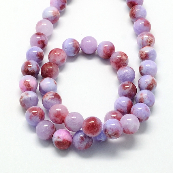 

PandaHall Natural Dyed Persian Jade Gemstone Bead Strands, Round, Medium Purple, 6mm, Hole: 1mm, about 66pcs/strand, 15.7 inch Persian Jade...