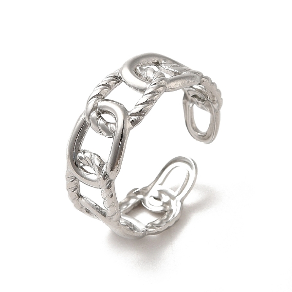 

PandaHall 201 Stainless Steel Finger Rings, Stainless Steel Color, 8mm, Inner Diameter: 18mm 201 Stainless Steel Others