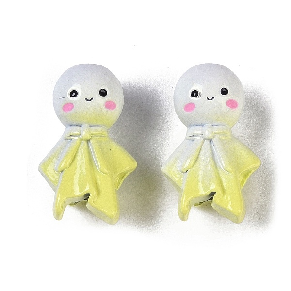 

PandaHall Spray Painted Alloy Beads, Sunny Doll , Yellow, 15.5x9.5x7.5mm, Hole: 1.6mm Alloy Doll Yellow