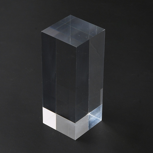 

PandaHall Square Transparent Acrylic Jewelry Display Pedestals, for Small Jewelry, Cosmetic Showing, Clear, 4x4x10cm Acrylic Square Clear