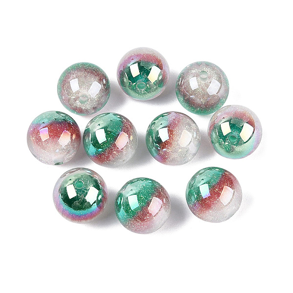 Perlas redondas de resina luminiscentes con recubrimiento UV