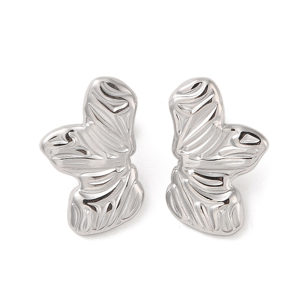 

PandaHall Leaf 304 Stainless Steel Stud Earrings for Women, 25x16mm 304 Stainless Steel Others