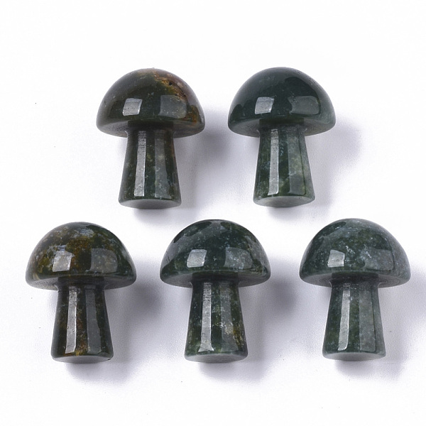 

PandaHall Natural Moss Agate GuaSha Stone, Gua Sha Scraping Massage Tool, for SPA Relaxing Meditation Massage, Undyed, Mushroom Shaped...