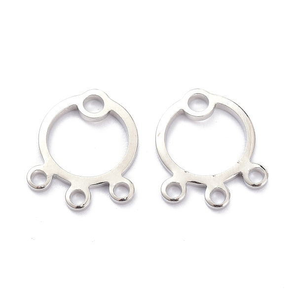

PandaHall Brass Chandlelier Component Links, Long-Lasting Plated, Flat Round, Platinum, 13x11x1mm, Hole: 1.4mm, 1.8mm Brass Flat Round