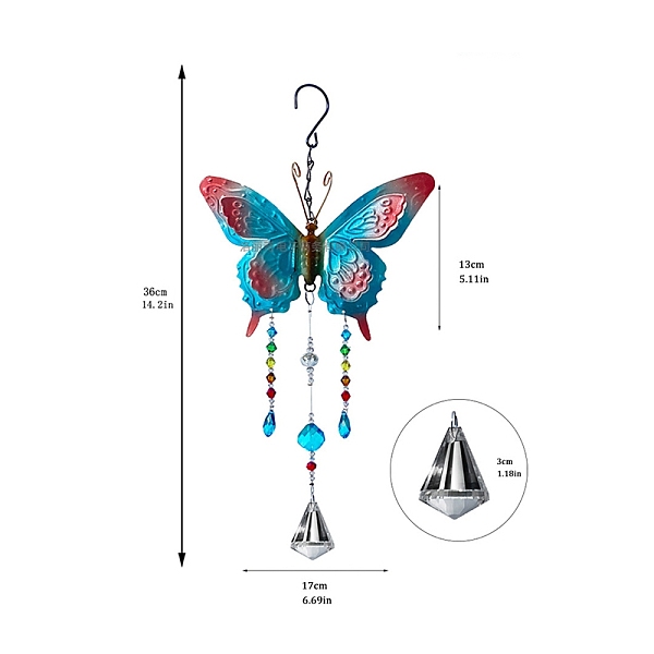 Metall-Schmetterlings-Windspiele