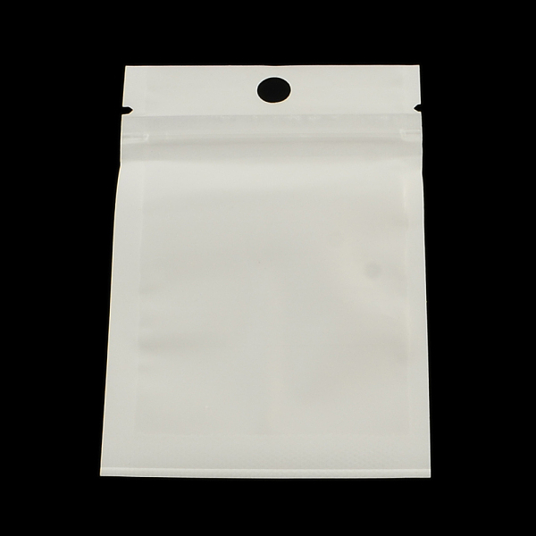 

PandaHall Pearl Film Plastic Zip Lock Bags, Resealable Packaging Bags, with Hang Hole, Top Seal, Self Seal Bag, Rectangle, White, 10x7cm...