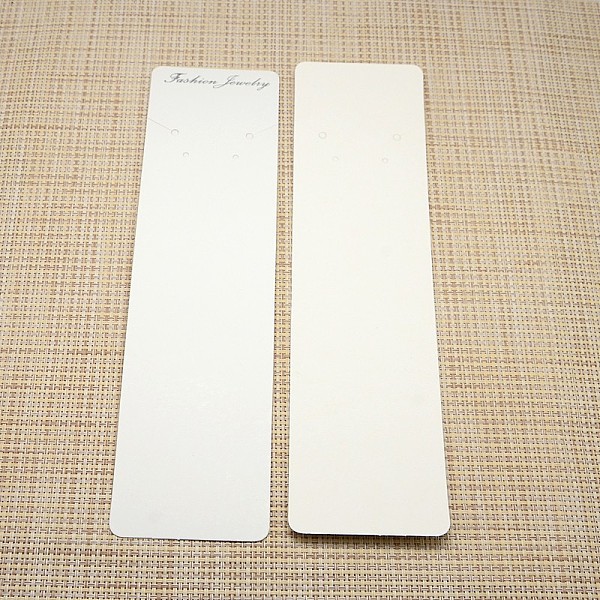 

PandaHall Big Cardboard Paper Necklace Display Cards, Rectangle, White, 210x55x0.5mm Paper Rectangle White