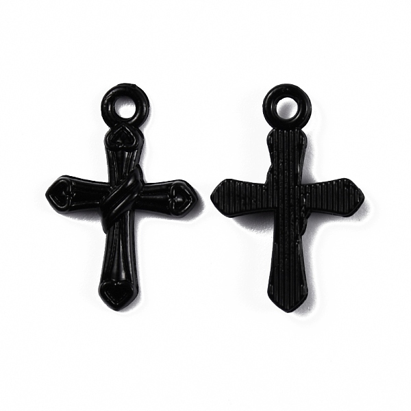 

PandaHall Zinc Alloy Pendants, Religion, Cross, Electrophoresis Black, 21x14x2.5mm, Hole: 2mm Alloy Cross