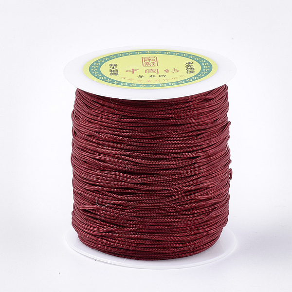 

PandaHall Nylon Thread, Brown, 1.5mm, about 120.29 yards(110m)/roll Nylon Brown
