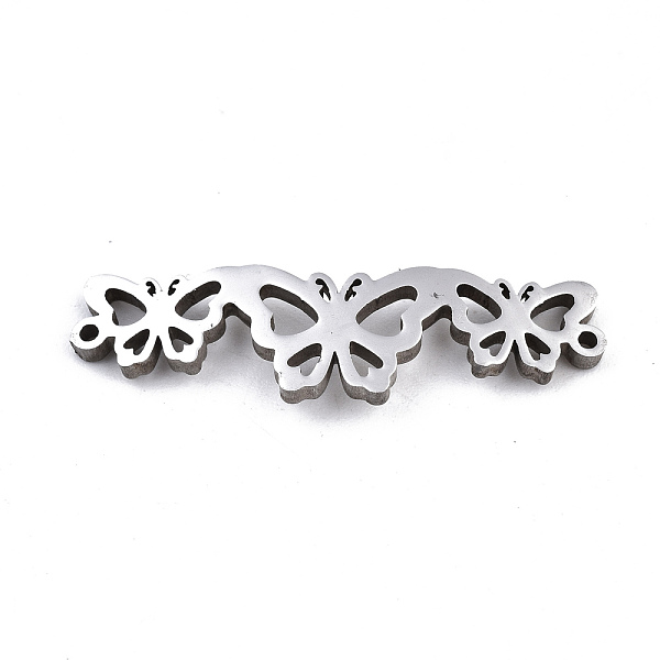 

PandaHall 304 Stainless Steel Link Connectors, Laser Cut, Butterfly, Stainless Steel Color, 8.5x30x1.5mm, Hole: 1mm 304 Stainless Steel...