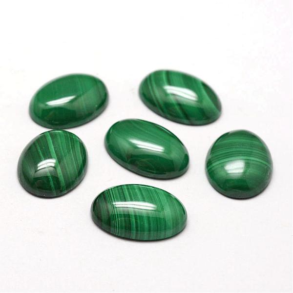 

PandaHall Oval Natural Malachite Cabochons, 18x13x5mm Malachite Oval