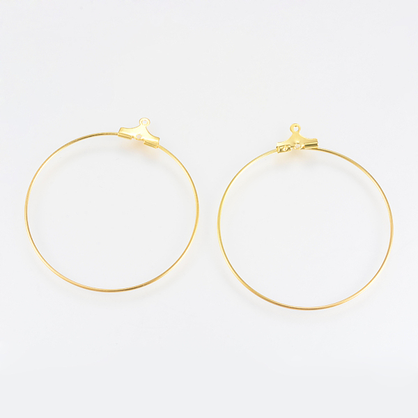 

PandaHall Steel & Brass Wire Pendants, Flat Round, Golden, 33~34x31~32x0.5mm, Hole: 1mm Brass Flat Round