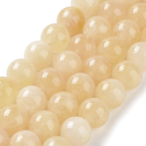 

PandaHall Dyed Natural Malaysia Jade Beads Strands, Round, Gold, 10mm, Hole: 1.2mm, about 19pcs/strand, 7.09 inch(18cm) Malaysia Jade Round...