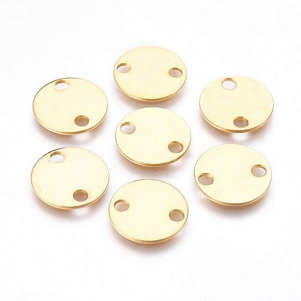 

PandaHall 304 Stainless Steel Links connectors, Flat Round, Golden, 16x1.2mm, Hole: 3mm 304 Stainless Steel Flat Round