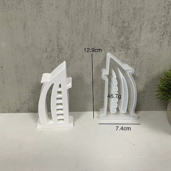 

PandaHall Decoration DIY Silicone Mold, Resin Casting Molds, for UV Resin, Epoxy Resin Craft Making, Building, 130x75x26.5mm, Inner Diameter...