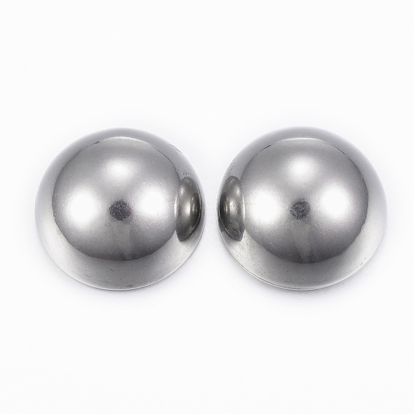 

PandaHall 304 Stainless Steel Cabochon, Half Round/Dome, Stainless Steel Color, 20x10.5mm 304 Stainless Steel Half Round