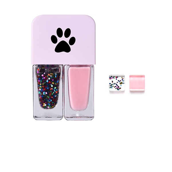 

PandaHall 12ml Two Tone Nail Polish, for Nail Art Design, Quick-drying, Nail Art Accessories, Pink, 60x36x18mm Carved Nail Gel Pink