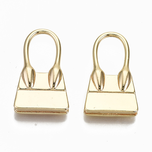 

PandaHall Brass Pendants, Nickel Free, Bag, Real 18K Gold Plated, 25.5x15.5x6mm, Hole: 12.5x8mm Brass Bag