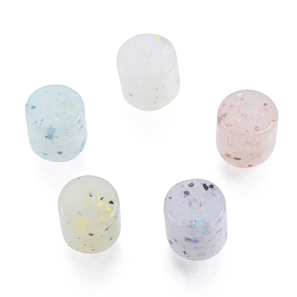 

PandaHall Marbled Stone Style Opaque Acrylic Beads, Column, Mixed Color, 10.5~11x10mm, Hole: 2mm Acrylic Column Multicolor