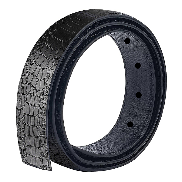 Cowhide Leather Crocodile Skin Pattern Waist Belts for Men
