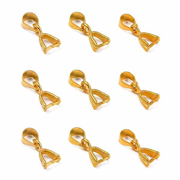 

PandaHall Brass Ice Pick Pinch Bails, Golden, 9mm, Hole: 4x5mm Brass