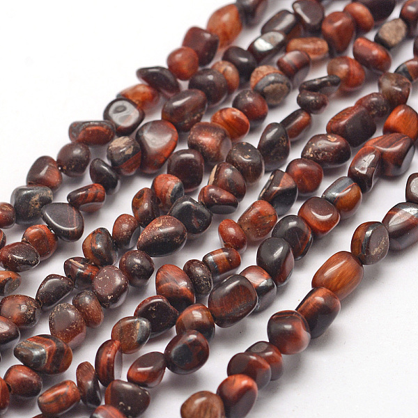 

PandaHall Natural Red Tiger Eye Beads Strands, Nuggets, Dyed & Heated, 3~5x3~5x3~8mm, Hole: 1mm, about 85~90pcs/strand, 15.7 inch(40cm)...