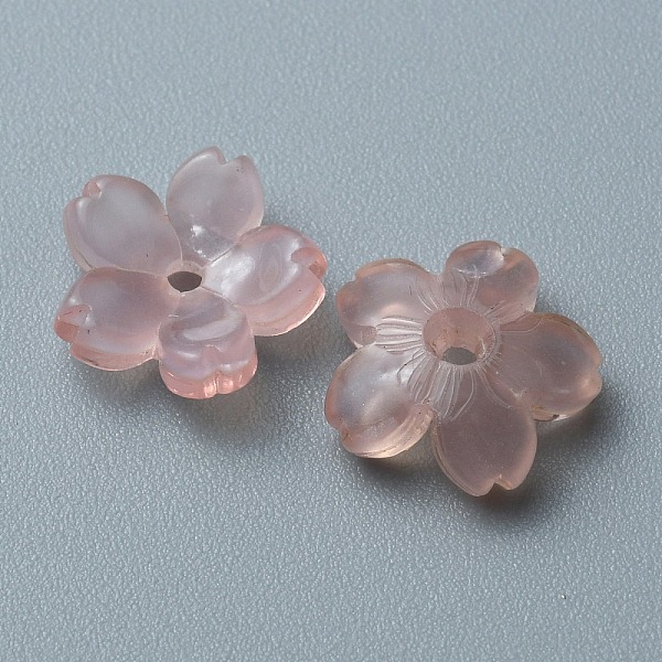 

PandaHall Cellulose Acetate(Resin) Beads, Flower, Misty Rose, 11x11.5x4mm, Hole: 1.5mm Cellulose Acetate Flower