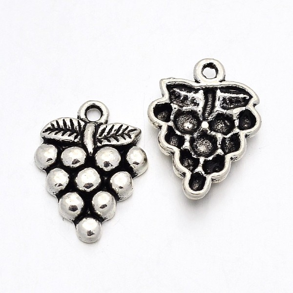 

PandaHall Grape Tibetan Style Alloy Pendants, Cadmium Free & Lead Free, Antique Silver, 20x14.5x4mm, Hole: 1mm, about 625pcs/1000g Alloy...