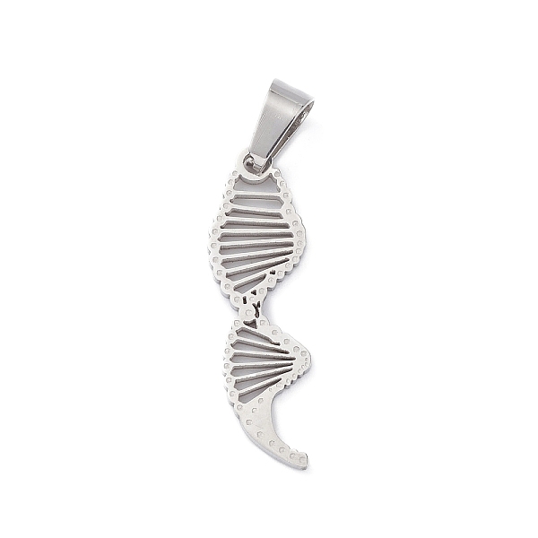 

PandaHall 304 Stainless Steel Pendants, Chemistry DNA Charm, Stainless Steel Color, 29x9x1.3mm, Hole: 7x4.5mm 304 Stainless Steel Others..., Silver