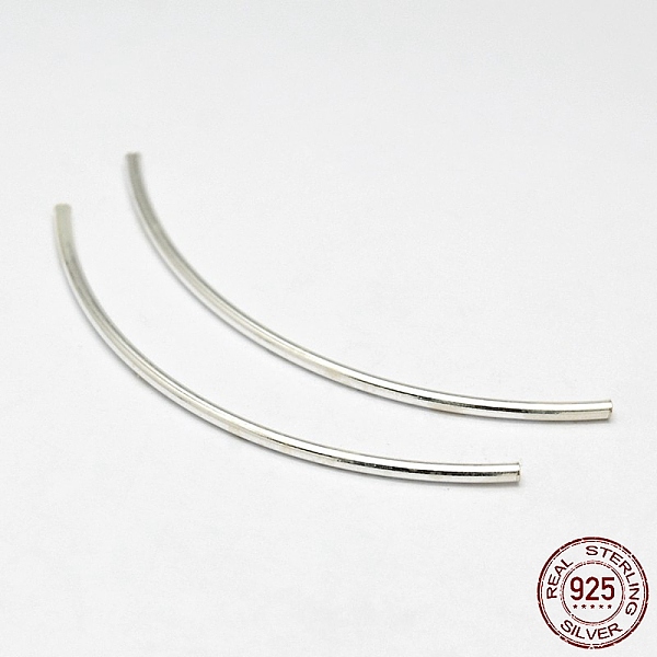 

PandaHall Tube 925 Sterling Silver Beads, Silver, 24~26x1.5mm, Hole: 1mm Sterling Silver Tube