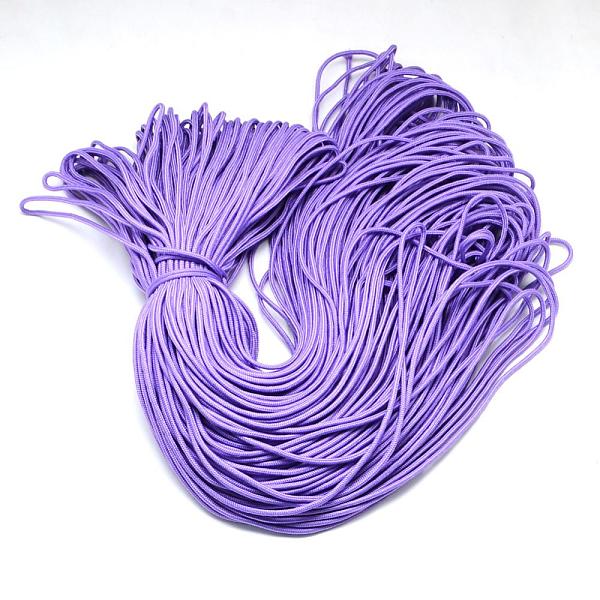 

PandaHall Polyester & Spandex Cord Ropes, 16-Ply, Medium Purple, 2mm, about 109.36 yards(100m)/bundle Polyester Purple