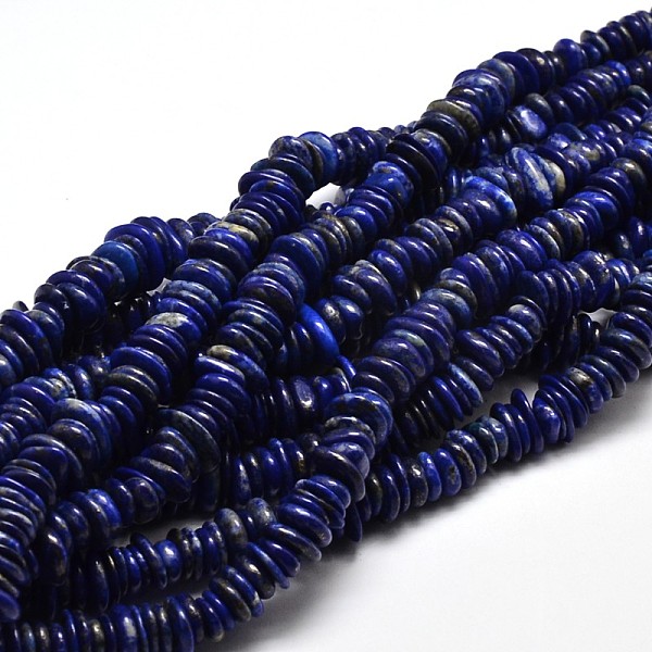 

PandaHall Natural Lapis Lazuli Chip Beads Strands, 9~15x9~15mm, Hole: 1mm, about 15.3 inch~15.9 inch Lapis Lazuli Chip