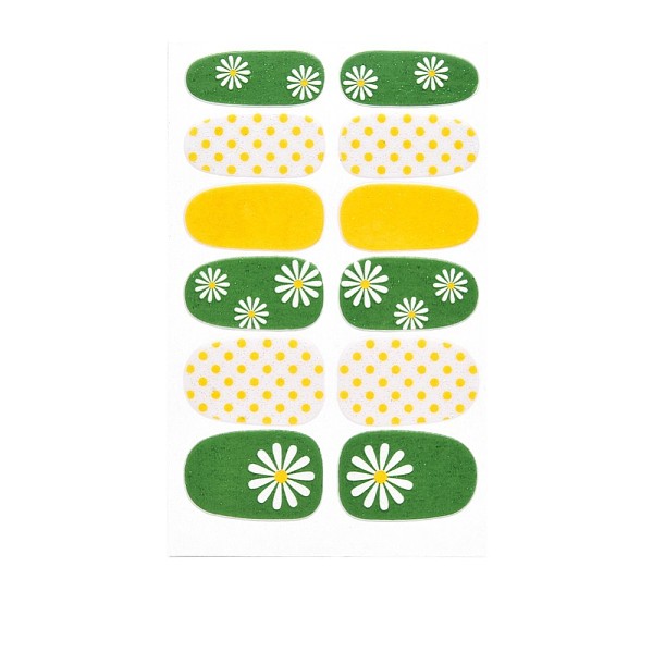 

PandaHall Avocados & Strawberries & Flowers Full Cover Nail Art Stickers, Glitter Powder Decals, Self Adhesive, for Nail Tips Decorations..., Green