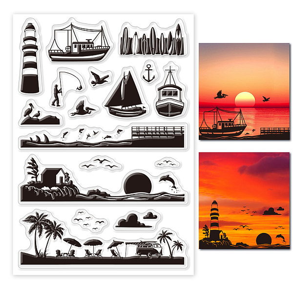 

PandaHall Custom PVC Plastic Clear Stamps, for DIY Scrapbooking, Photo Album Decorative, Cards Making, Mixed Shapes, 160x110x3mm Plastic...