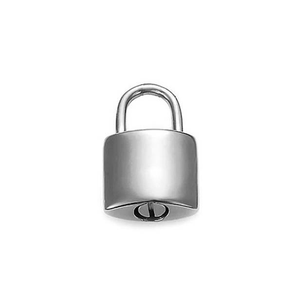 

PandaHall Openable Stainless Steel Memorial Urn Ashes Pendants, Padlock, Stainless Steel Color, 19x12mm Stainless Steel Lock