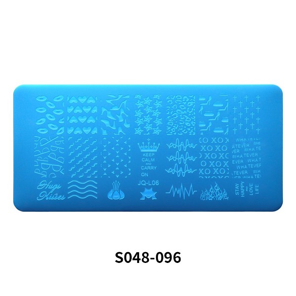 Stainless Steel Nail Art Templates Stamping Plate Set